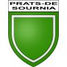 Prats-de-Sournia Sticker wappen, gelsenkirchen, augsburg, klebender aufkleber