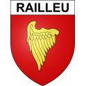Railleu 66 ville sticker blason écusson autocollant adhésif