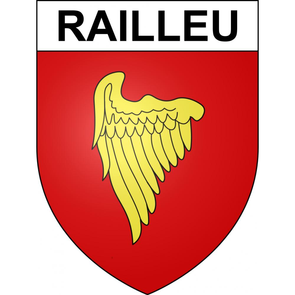 Railleu 66 ville sticker blason écusson autocollant adhésif