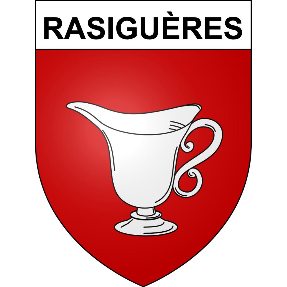 Rasiguères Sticker wappen, gelsenkirchen, augsburg, klebender aufkleber