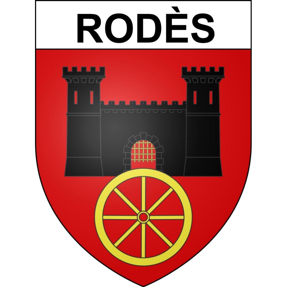 Stickers coat of arms Rodès adhesive sticker