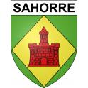 Sahorre 66 ville sticker blason écusson autocollant adhésif