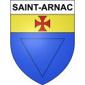 Stickers coat of arms Saint-Arnac adhesive sticker