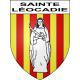 Pegatinas escudo de armas de Sainte-Léocadie adhesivo de la etiqueta engomada