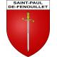 Pegatinas escudo de armas de Saint-Paul-de-Fenouillet adhesivo de la etiqueta engomada