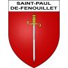 Saint-Paul-de-Fenouillet 66 ville sticker blason écusson autocollant adhésif