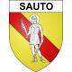 Sauto 66 ville sticker blason écusson autocollant adhésif