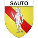 Sauto 66 ville sticker blason écusson autocollant adhésif