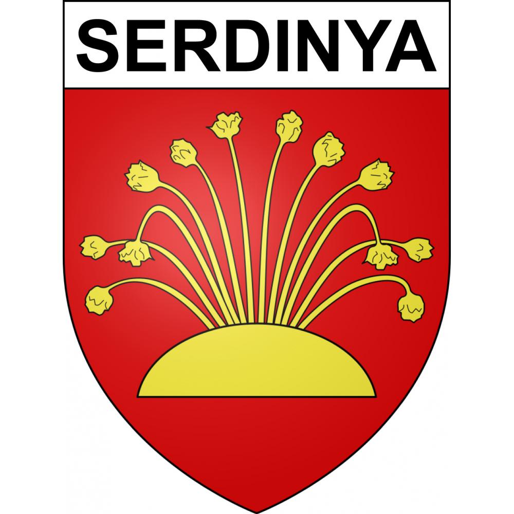 Serdinya 66 ville sticker blason écusson autocollant adhésif