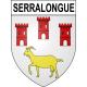 Serralongue 66 ville sticker blason écusson autocollant adhésif