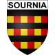 Sournia 66 ville sticker blason écusson autocollant adhésif