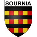 Sournia 66 ville sticker blason écusson autocollant adhésif