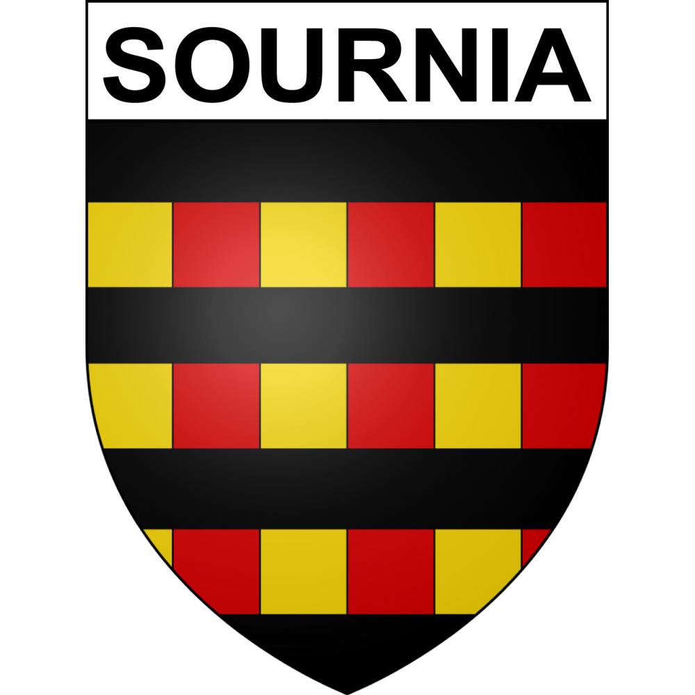 Sournia 66 ville sticker blason écusson autocollant adhésif
