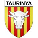 Taurinya 66 ville sticker blason écusson autocollant adhésif