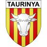 Taurinya Sticker wappen, gelsenkirchen, augsburg, klebender aufkleber