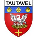 Tautavel 66 ville sticker blason écusson autocollant adhésif
