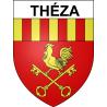 Théza 66 ville sticker blason écusson autocollant adhésif