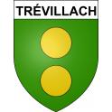 Pegatinas escudo de armas de Trévillach adhesivo de la etiqueta engomada