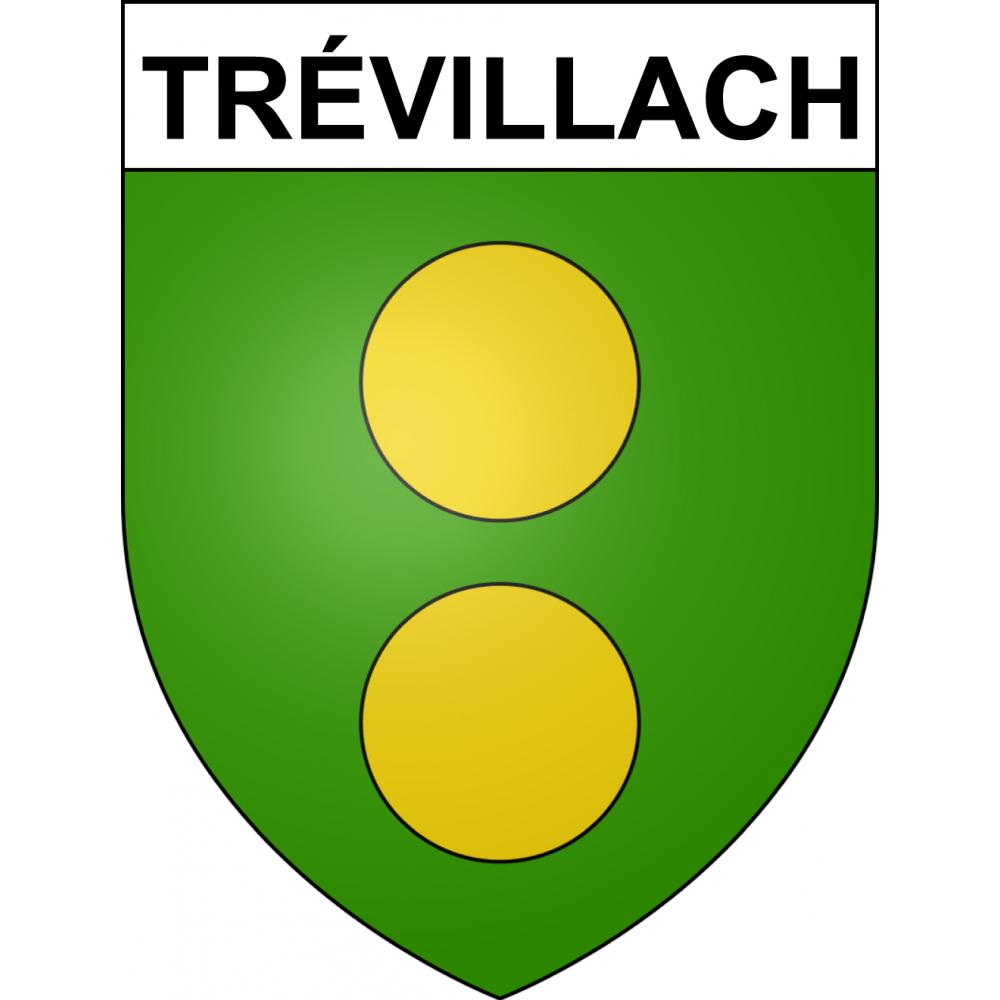 Pegatinas escudo de armas de Trévillach adhesivo de la etiqueta engomada