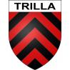 Trilla 66 ville sticker blason écusson autocollant adhésif
