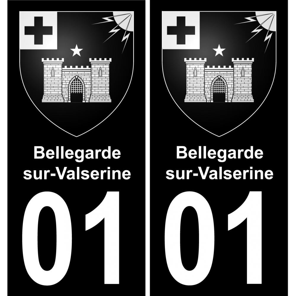 01 Bellegarde-sur-Valserine adesivo piastra di registrazione city