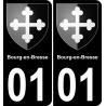 64 Pau autocollant sticker plaque immatriculation auto ville