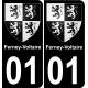 01 Ferney-Voltaire sticker plate registration city