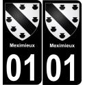 01 Meximieux sticker plate registration city
