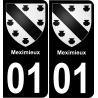 01 Meximieux-aufkleber plakette ez stadt