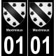 64 Pau autocollant sticker plaque immatriculation auto ville