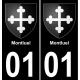 01 Montluel adesivo piastra di registrazione city