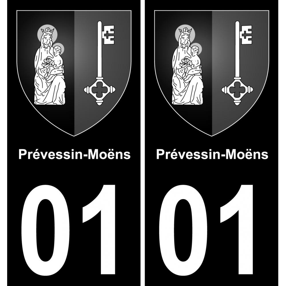 01 Prévessin-Moëns sticker plate registration city