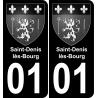 01 Saint-Denis-lès-Bourg-aufkleber plakette ez stadt