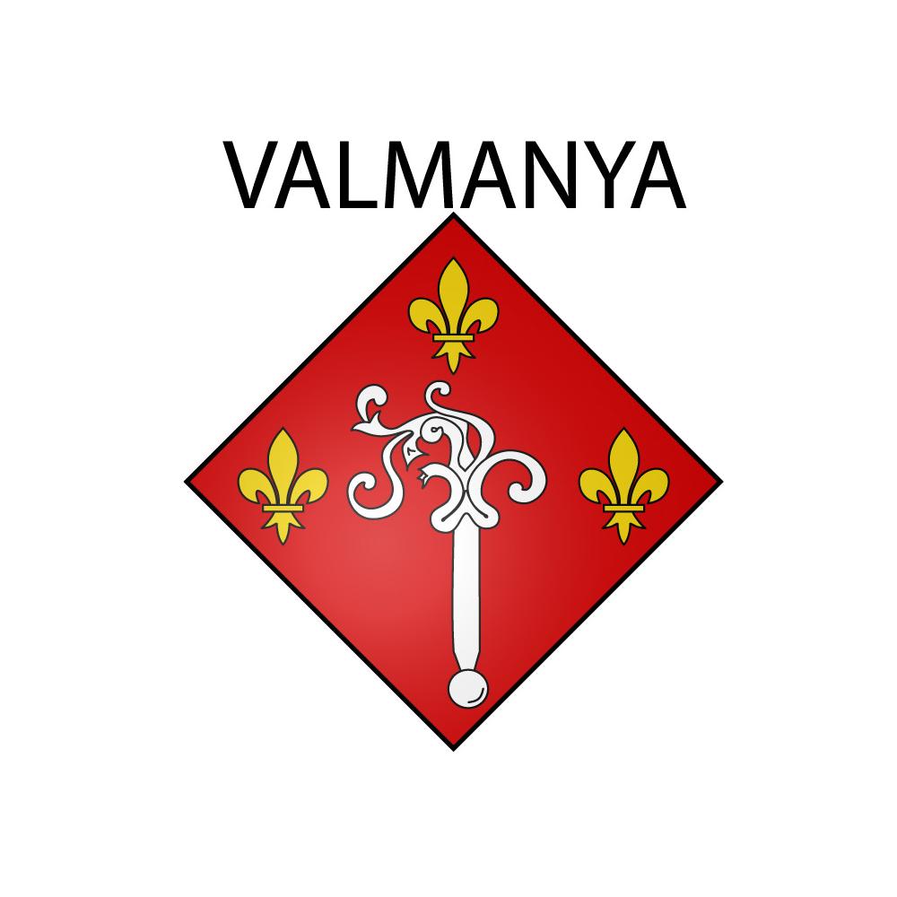 Valmanya 66 ville sticker blason écusson autocollant adhésif