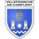 Stickers coat of arms Villefranche-de-Conflent adhesive sticker