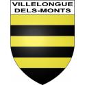 Stickers coat of arms Villelongue-dels-Monts adhesive sticker