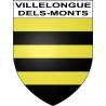 Stickers coat of arms Villelongue-dels-Monts adhesive sticker