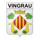 Stickers coat of arms Vingrau adhesive sticker
