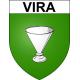 Vira 66 ville sticker blason écusson autocollant adhésif