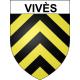 Stickers coat of arms Vivès adhesive sticker