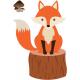 Sticker mural animaux forêt arbre autocollant décoration murale chambre sticker logo95