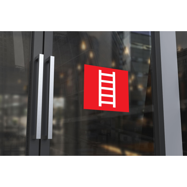 Indication Incendie Echelle alarme incendie sortie logo7