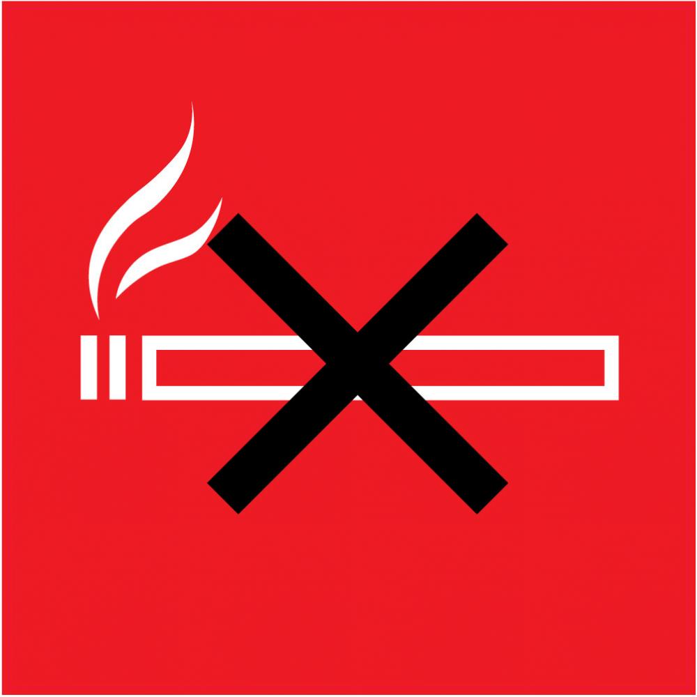 Indication Interdiction de fumer cigarette autocollant sticker logo349