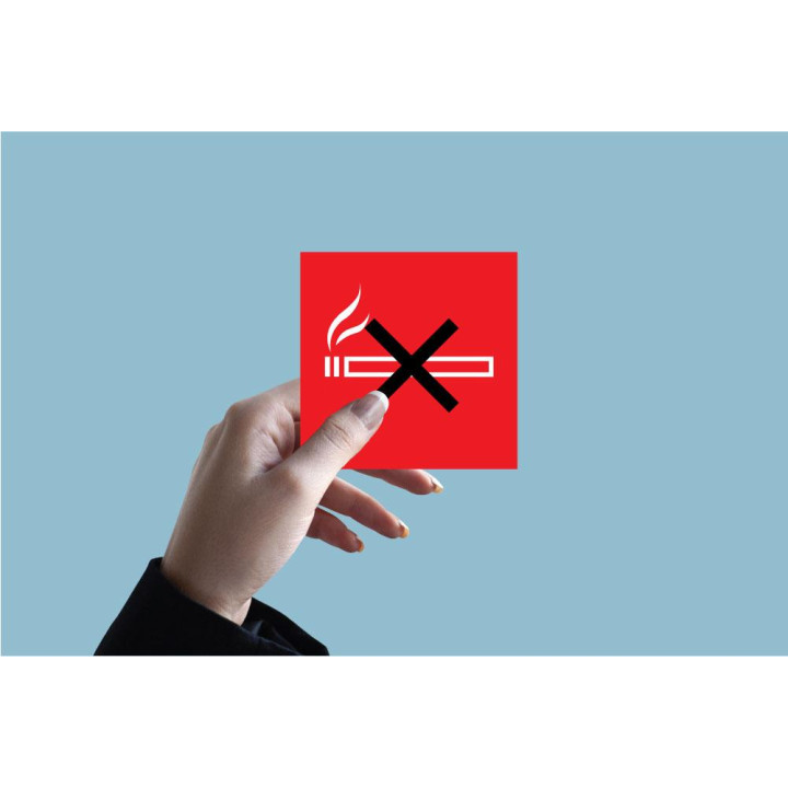Indication Interdiction de fumer cigarette autocollant sticker logo349