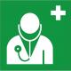 Indication personnel soignant information médicale autocollant sticker logo73