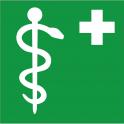 Indication pharmacie information croix de pharmacie caducée santé autocollant sticker logo564