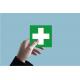 Indication pharmacie information croix de pharmacie santé autocollant sticker logo973