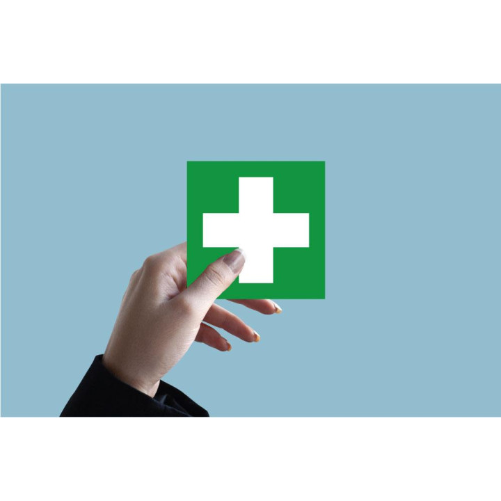 Indication pharmacie information croix de pharmacie santé autocollant sticker logo973