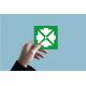 Indication point de rassemblement information alarme zone sécurité évacuation autocollant sticker logo49