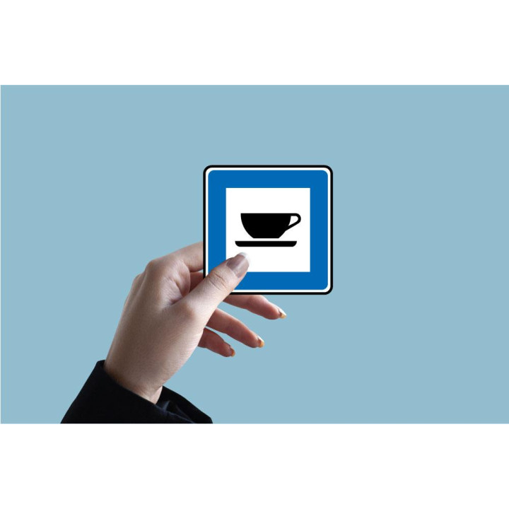 Information Cafeteria restauration cantine autocollant sticker logo567